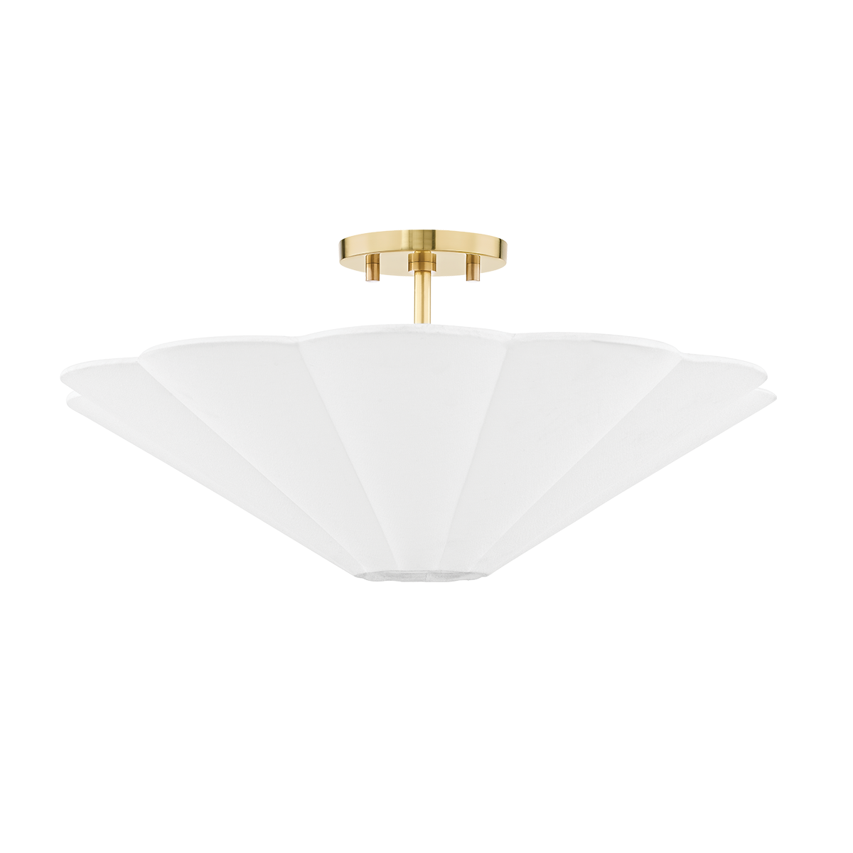 Mitzi Alana Aged Brass 20W x 9.5H Semi-Flush Mount