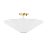 Mitzi Alana Aged Brass 20W x 9.5H Semi-Flush Mount