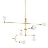 Mitzi Hikari AGED BRASS/SOFT WHITE 42.5W x 22.75H Chandelier