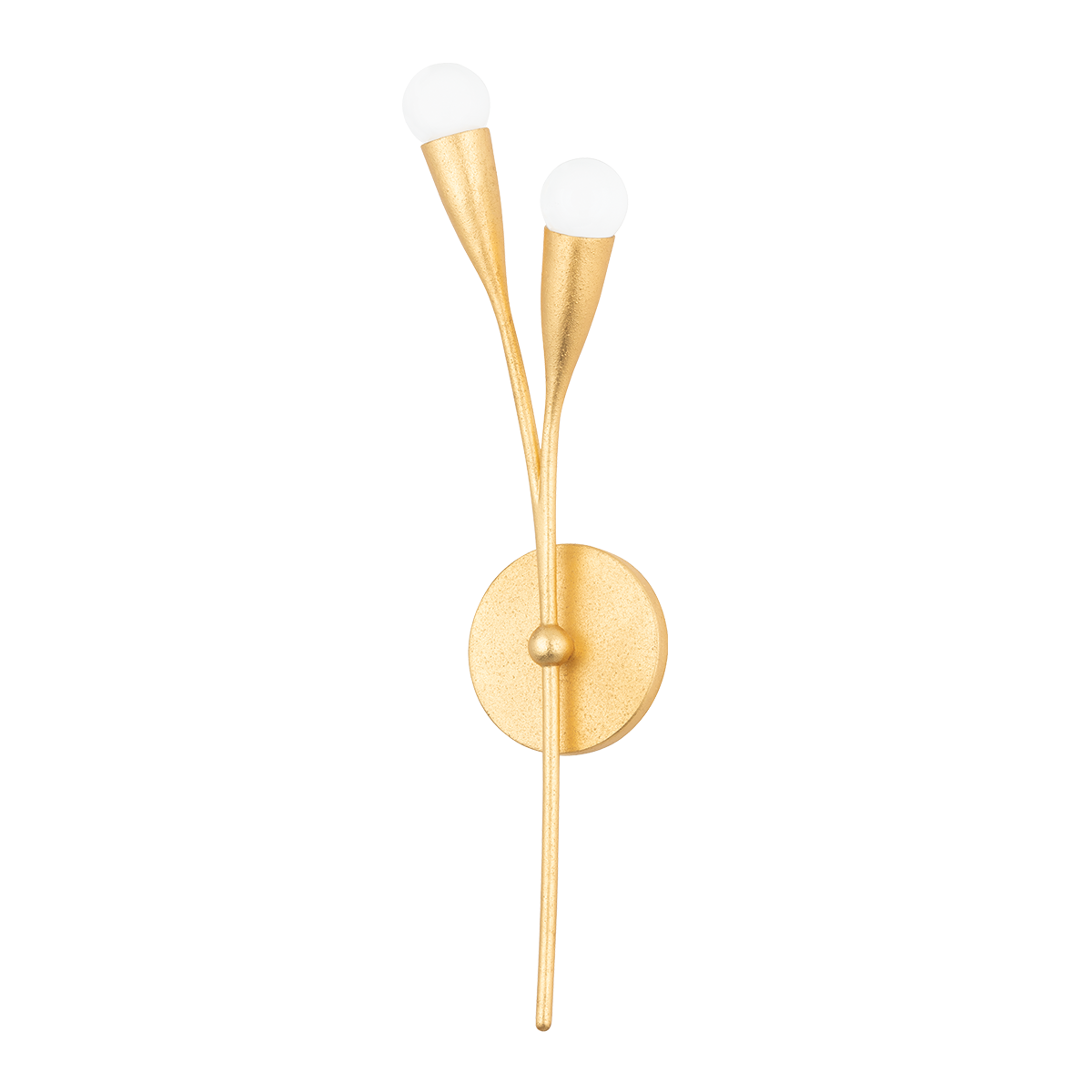 Mitzi Elsa Gold Leaf 5.5W x 22.25H Wall Sconce
