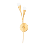 Mitzi Elsa Gold Leaf 5.5W x 22.25H Wall Sconce