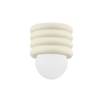 Mitzi Bibi AGED BRASS/CERAMIC ANTIQUE IVORY 6.75W x 8.5H Flush Mount