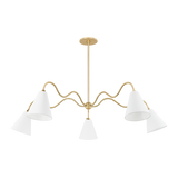 Mitzi ONDA AGED BRASS 63W x 14.25H Chandelier