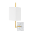 Mitzi Mikaela Aged Brass 5.25W x 16.75H Wall Sconce