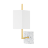 Mitzi Mikaela Aged Brass 5.25W x 16.75H Wall Sconce