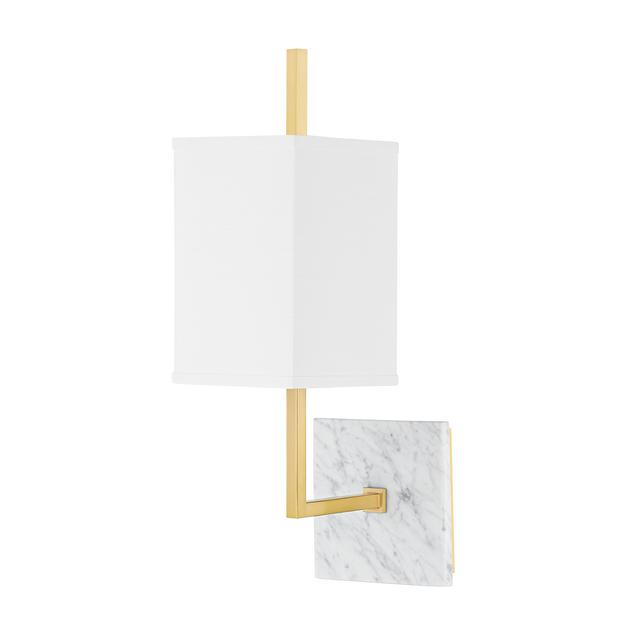 Mitzi Mikaela Aged Brass 5.25W x 16.75H Wall Sconce