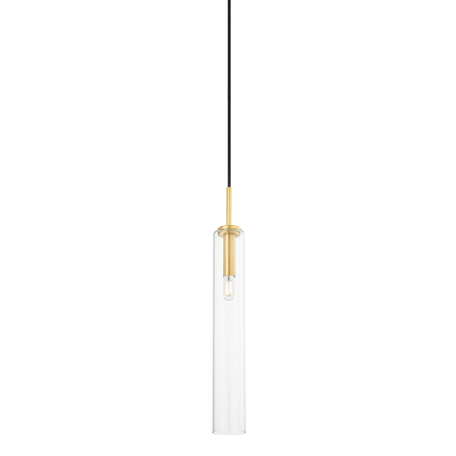 Mitzi Nyah Aged Brass 3W x 22.25H Pendant