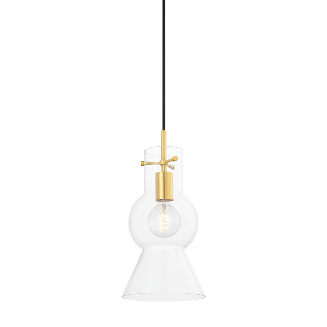 Mitzi Mirabel Aged Brass 7.5W x 15.5H Pendant
