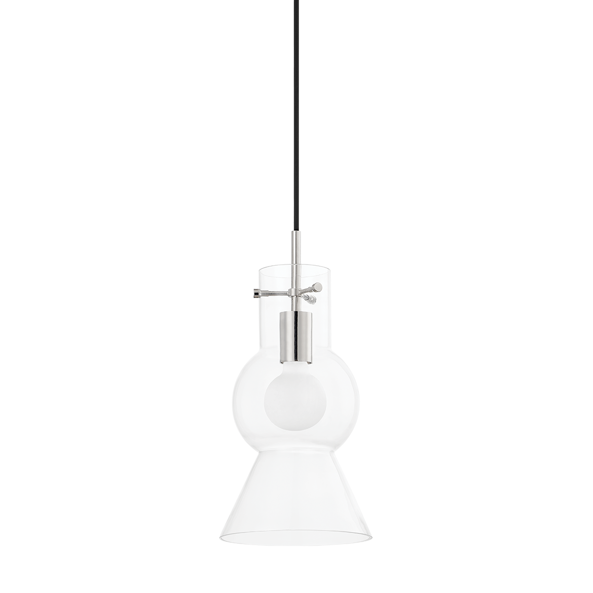 Mitzi Mirabel Polished Nickel 7.5W x 15.5H Pendant