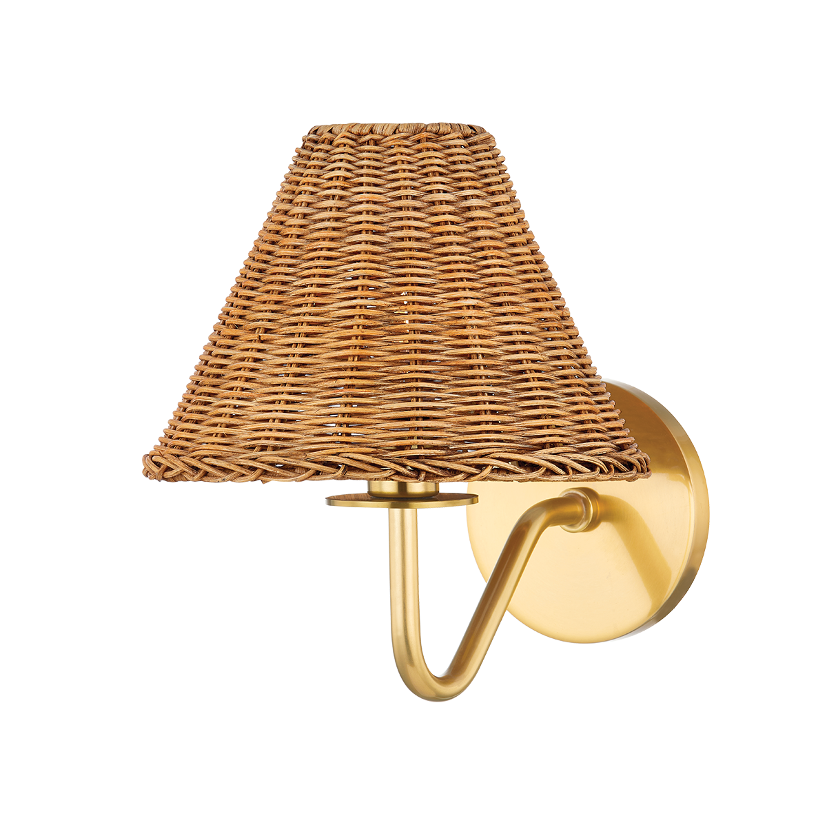 Mitzi Issa Aged Brass 8W x 9.75H Wall Sconce