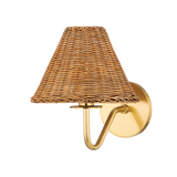 Mitzi Issa Aged Brass 8W x 9.75H Wall Sconce