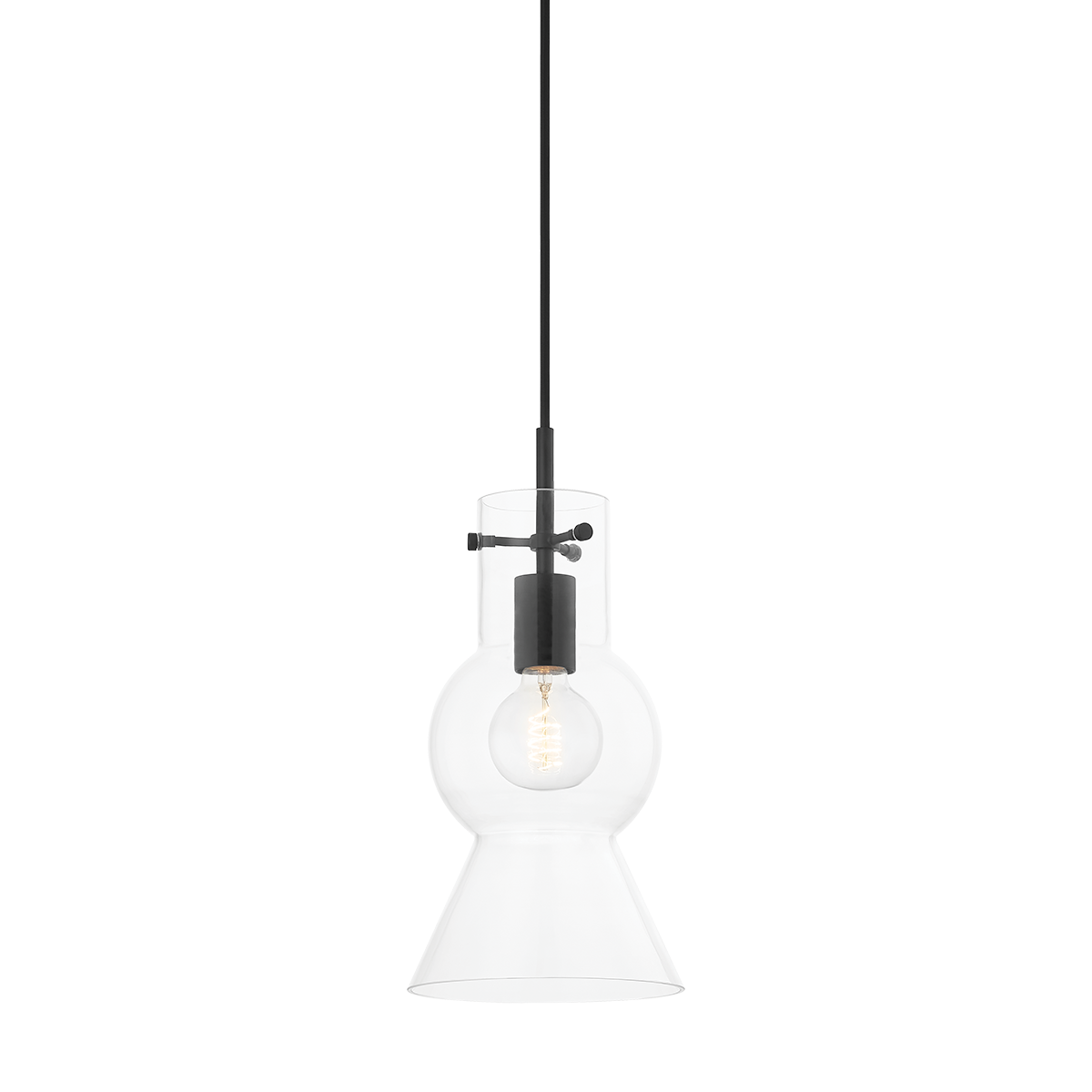 Mitzi Mirabel Soft Black 7.5W x 15.5H Pendant