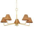 Mitzi Issa Aged Brass 40W x 20.5H Chandelier