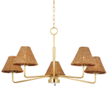 Mitzi Issa Aged Brass 40W x 20.5H Chandelier
