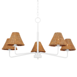 Mitzi Issa TEXTURED WHITE 40W x 20.5H Chandelier