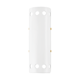 Mitzi Jean AGED BRASS/CERAMIC GLOSS WHITE 5.5W x 18H Wall Sconce