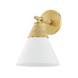 Mitzi Mica Aged Brass 7.75W x 10.75H Wall Sconce