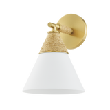 Mitzi Mica Aged Brass 7.75W x 10.75H Wall Sconce