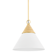 Mitzi Mica Aged Brass 18W x 14.5H Pendant