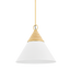 Mitzi Mica Aged Brass 18W x 14.5H Pendant