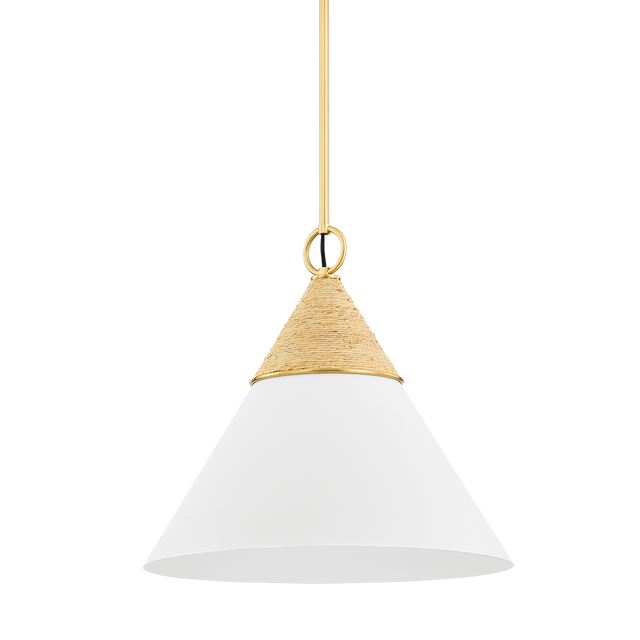 Mitzi Mica Aged Brass 18W x 14.5H Pendant