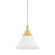 Mitzi Mica Aged Brass 13W x 12.75H Pendant