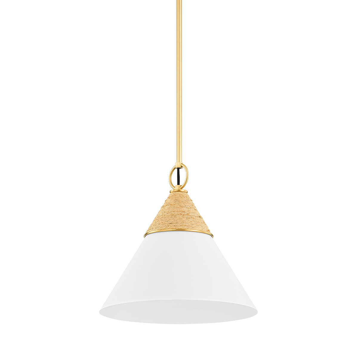 Mitzi Mica Aged Brass 13W x 12.75H Pendant