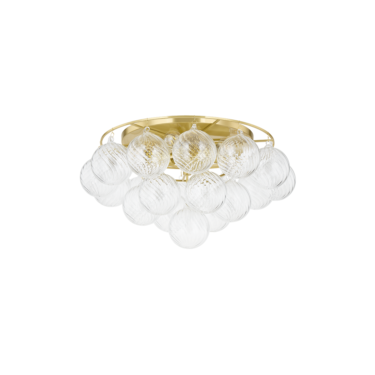 Mitzi MIMI AGED BRASS 22.5W x 11.25H Flush Mount