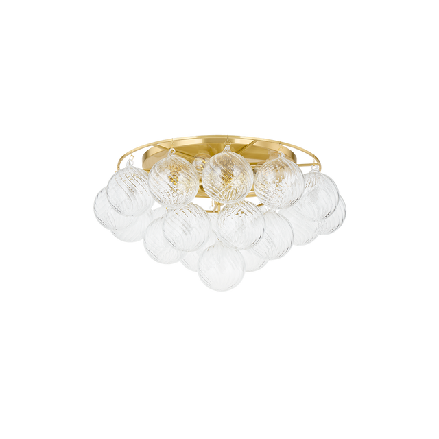 Mitzi MIMI AGED BRASS 22.5W x 11.25H Flush Mount