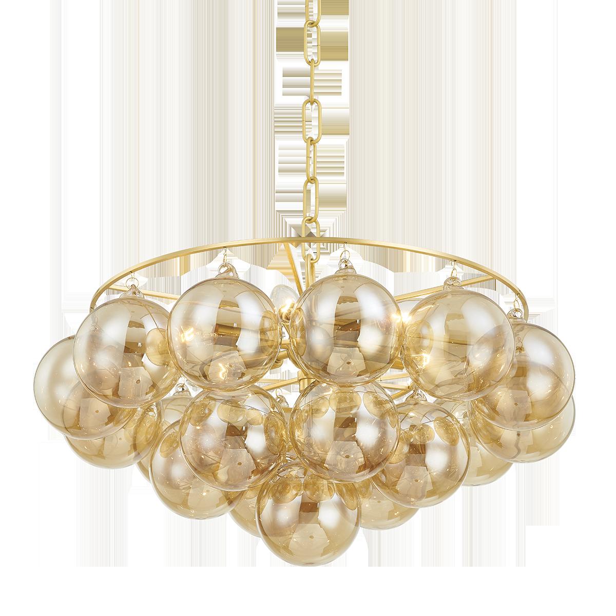 Mitzi Mimi Chandelier Aged Brass 22.5W X 28L X 13H Chandelier ...