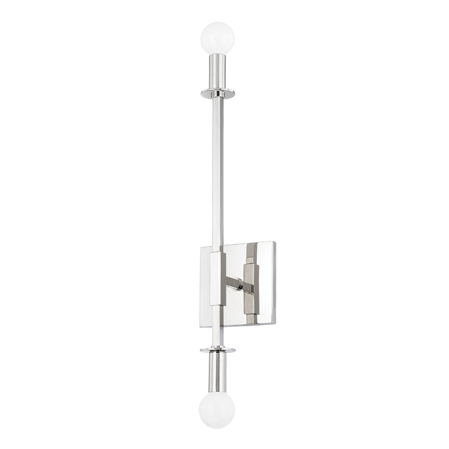 Mitzi Milana Polished Nickel 4.75W x 23.25H Wall Sconce