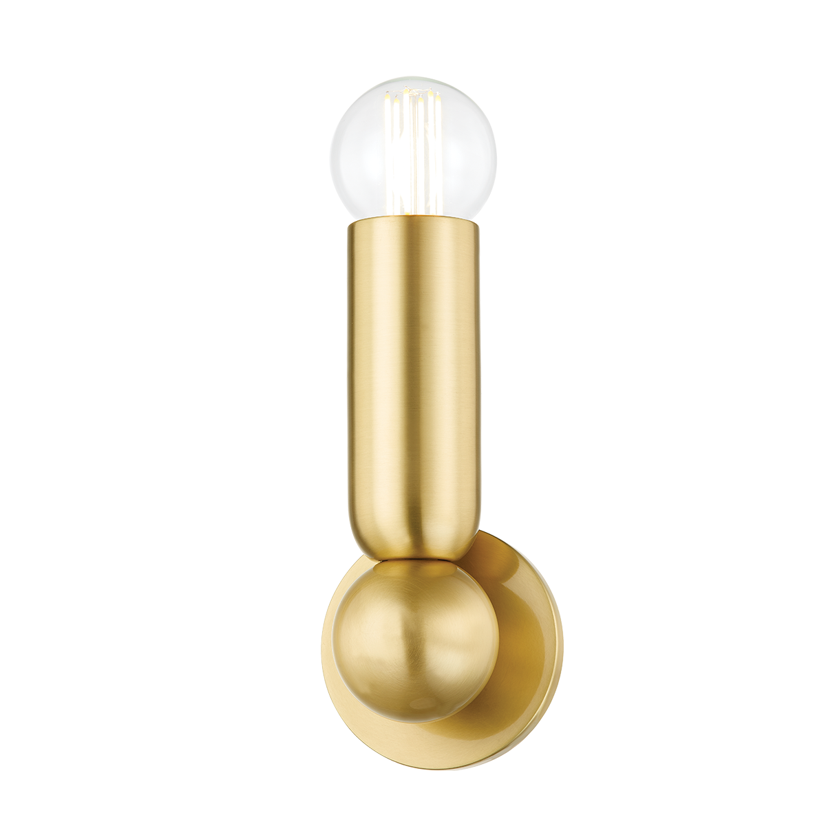 Mitzi Lolly Aged Brass 4.75W x 13H Wall Sconce