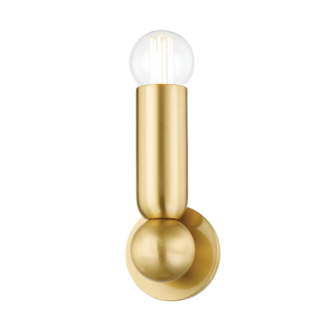 Mitzi Lolly Aged Brass 4.75W x 13H Wall Sconce