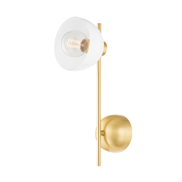 Mitzi Belle Aged Brass 6.25W x 16H Wall Sconce