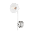 Mitzi Belle Polished Nickel 6.25W x 16H Wall Sconce