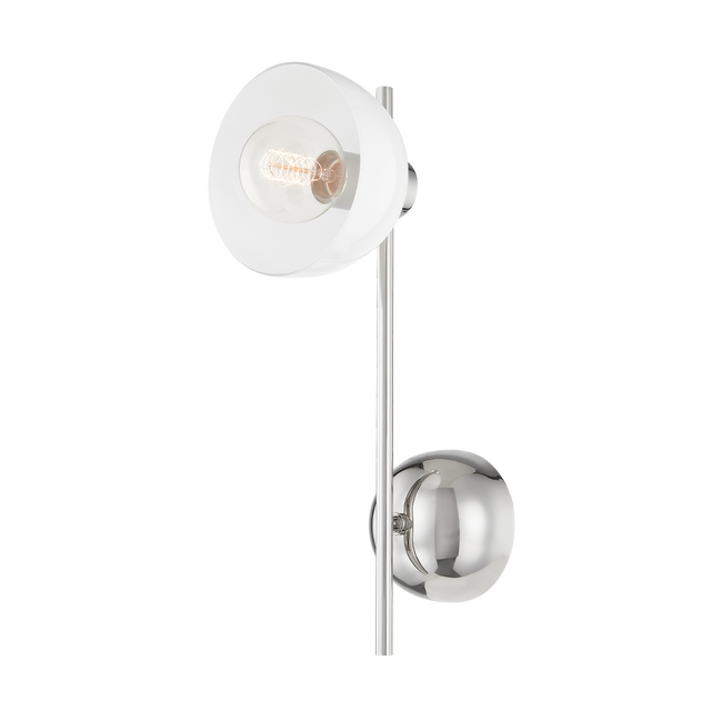 Mitzi Belle Polished Nickel 6.25W x 16H Wall Sconce