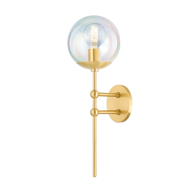 Mitzi Ophelia Aged Brass 7W x 21.5H Wall Sconce