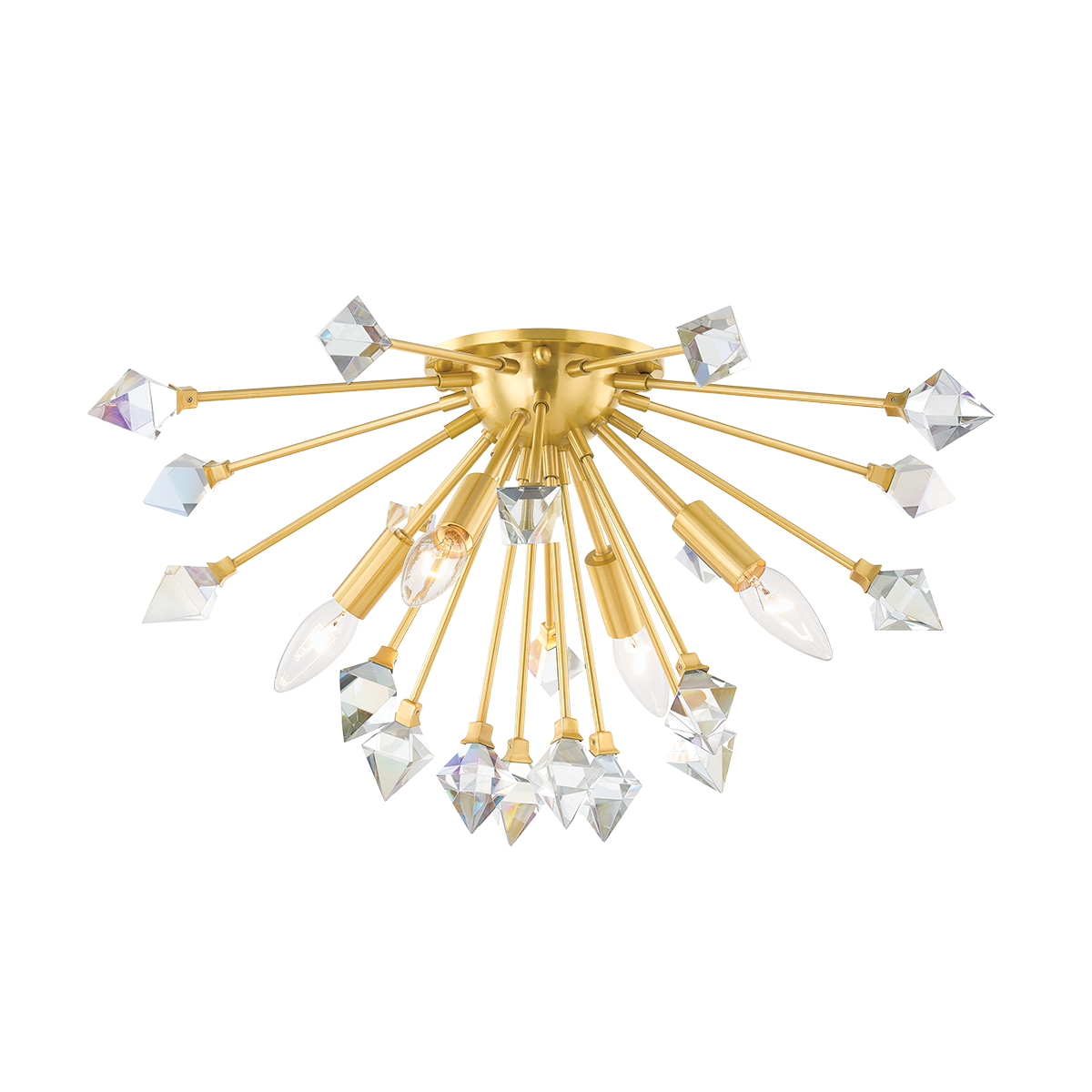 Mitzi Genesis Aged Brass 22.5W x 11.25H Flush Mount