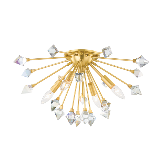Mitzi Genesis Aged Brass 22.5W x 11.25H Flush Mount