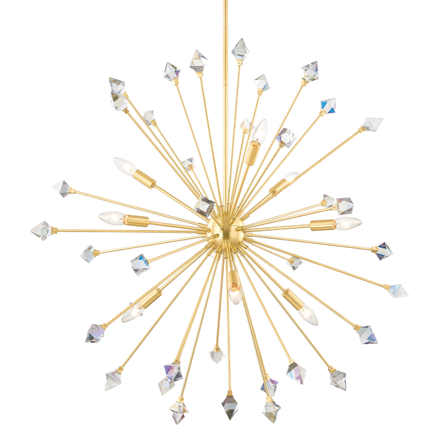 Mitzi Genesis Aged Brass 36.5W x 34.75H Chandelier