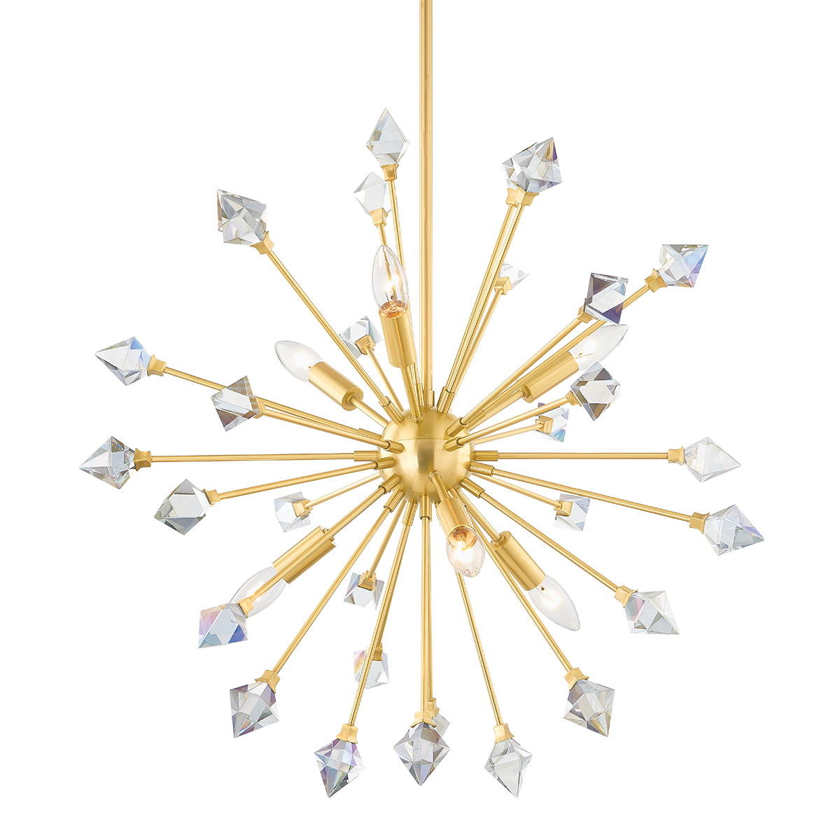 Mitzi Genesis Aged Brass 24.5W x 23.25H Chandelier
