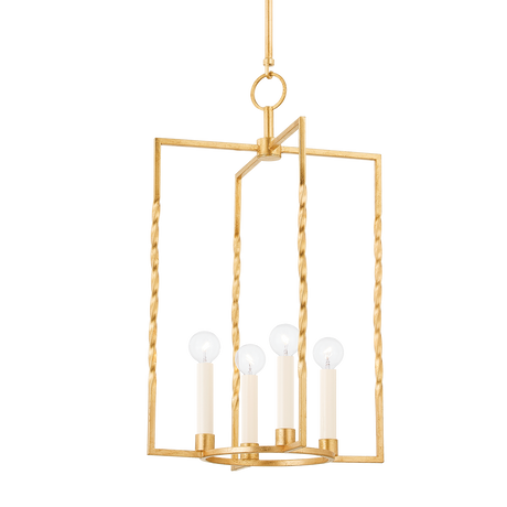 Mitzi Adelaide Vintage Gold Leaf 15W x 15L x 24.5H Candleholder