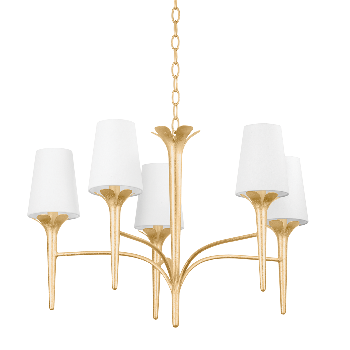 Mitzi EMILY Gold Leaf 30.25W x 19.75H Chandelier