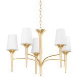 Mitzi EMILY Gold Leaf 30.25W x 19.75H Chandelier