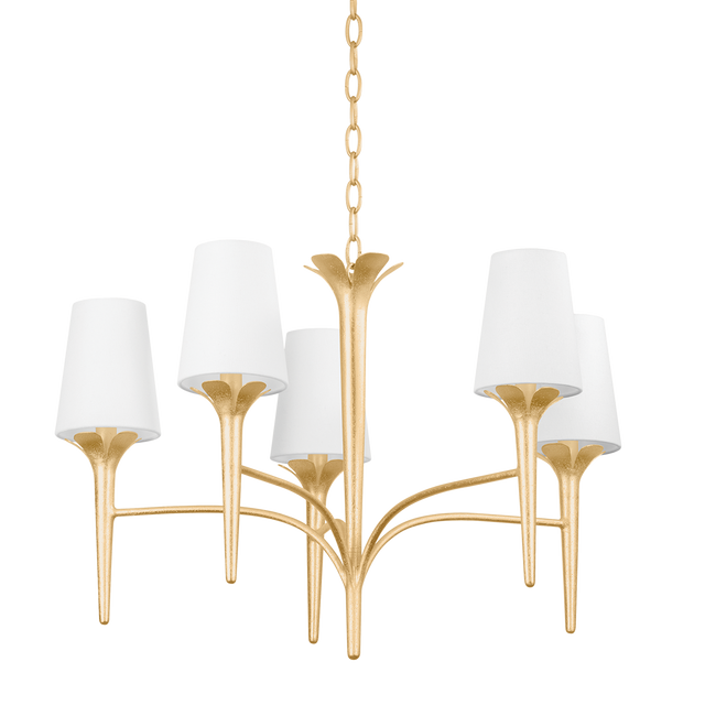 Mitzi EMILY Gold Leaf 30.25W x 19.75H Chandelier