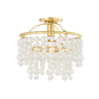 Mitzi Kinsley Aged Brass 15W x 14.25H Flush Mount
