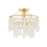 Mitzi Kinsley Aged Brass 15W x 14.25H Flush Mount