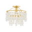 Mitzi Kinsley Aged Brass 15W x 14.25H Flush Mount