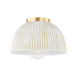 Mitzi Eloise Aged Brass 11.5W x 8.25H Flush Mount