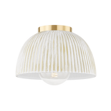 Mitzi Eloise Aged Brass 11.5W x 8.25H Flush Mount